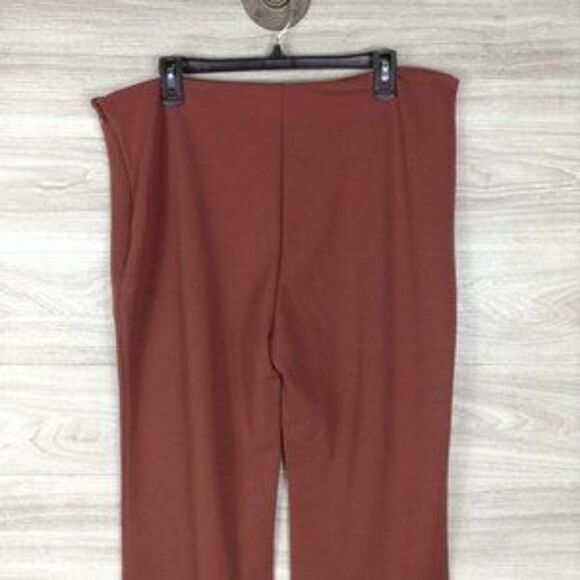 Leith Brown High Waist Straight Leg Pants size 1X - Picture 4 of 6